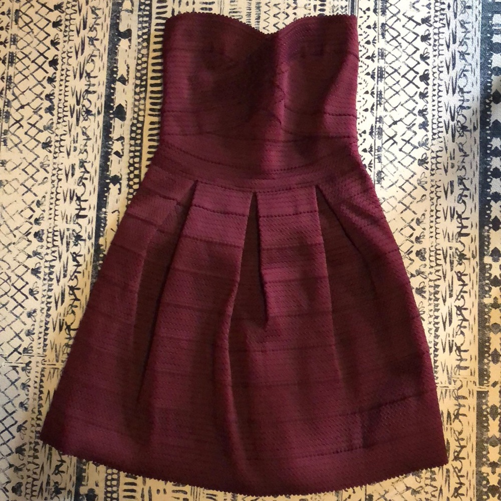 Burgundy Express Cocktail Dress